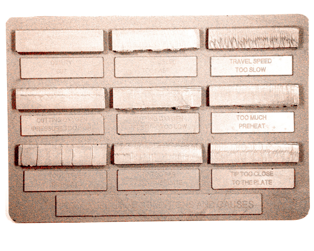 OFC-1:  Oxyfuel Gas Cutting Problems and Causes Sample Plate
